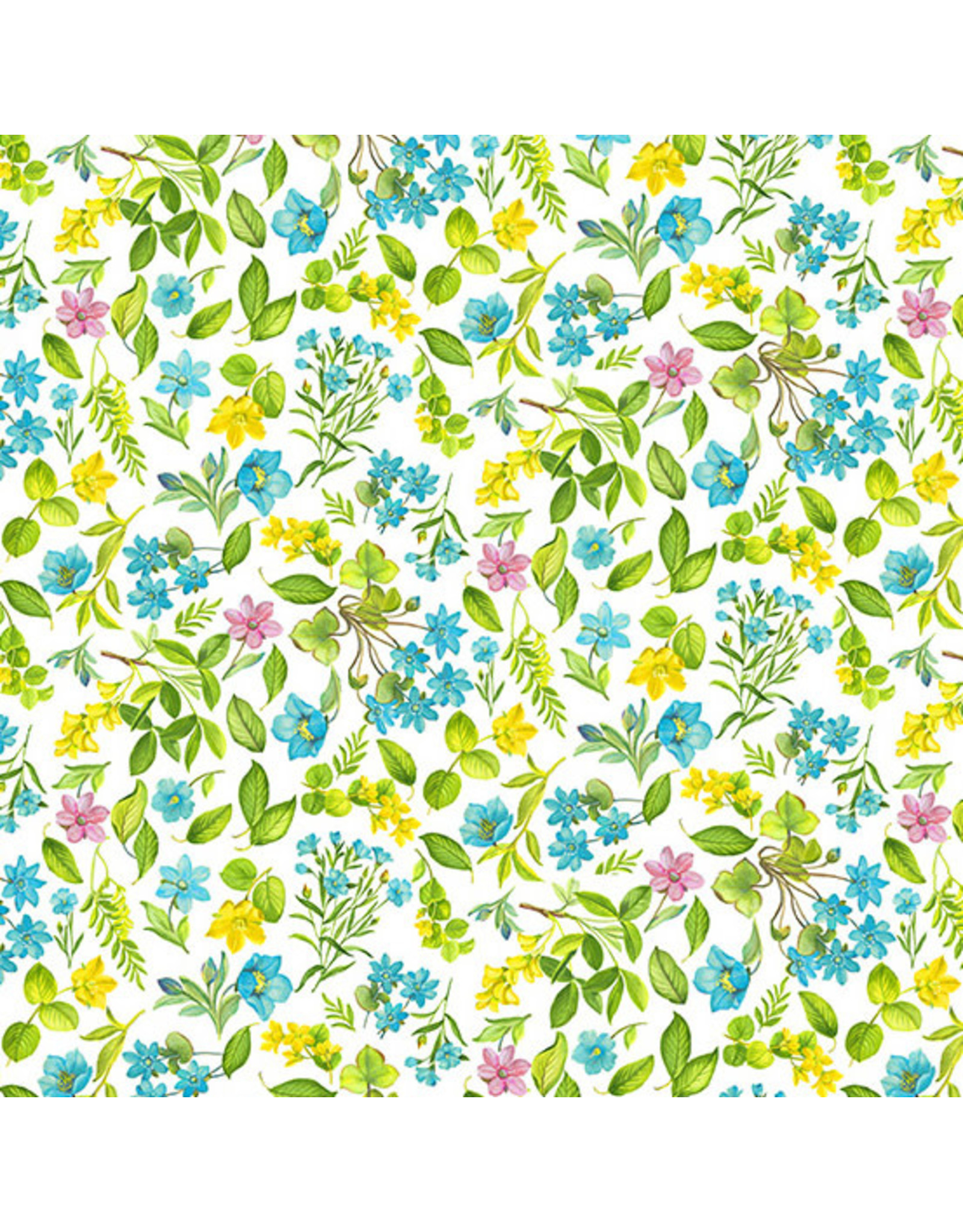 Makower UK Summer Days - Wildflowers Teal