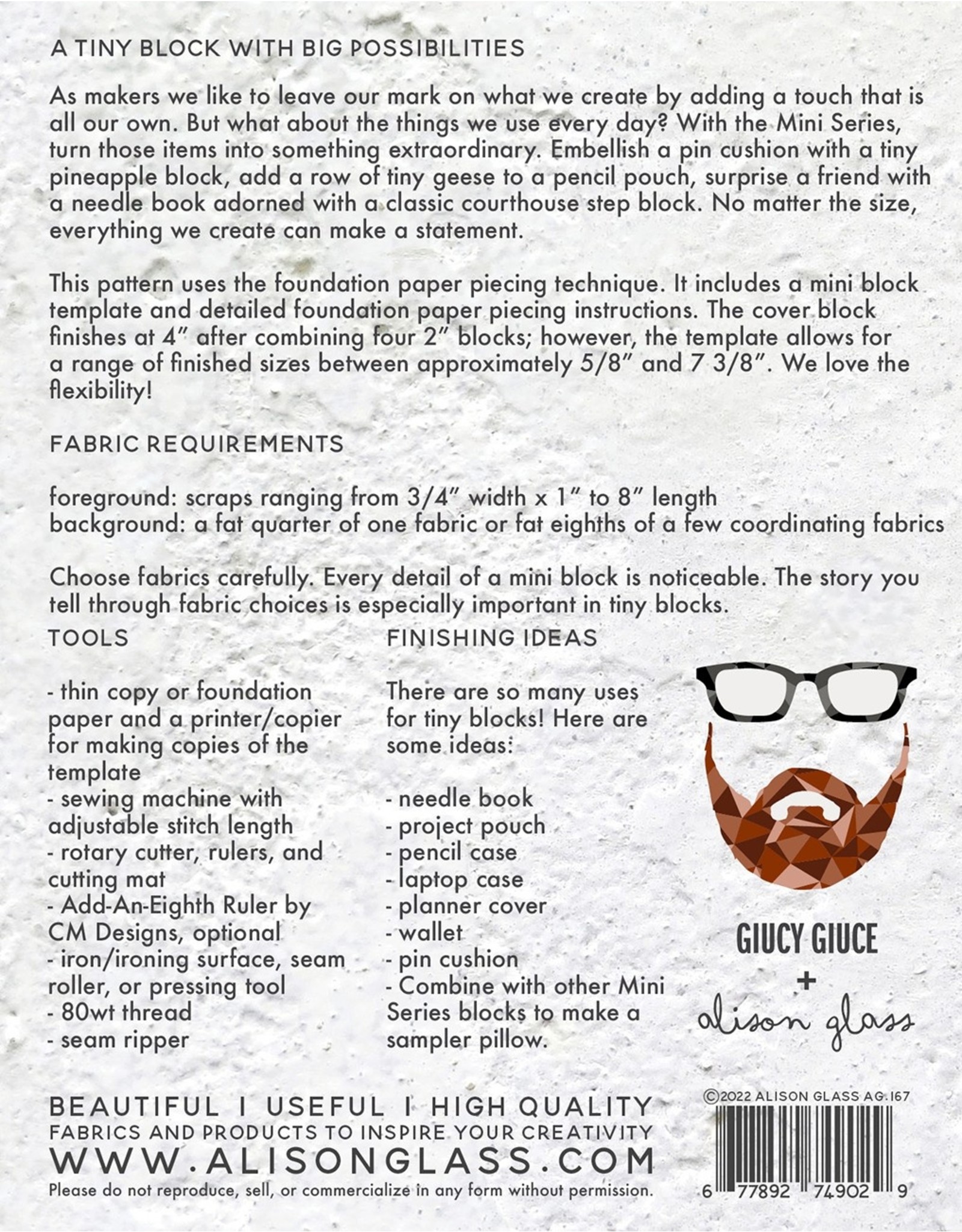 Alison Glass & Giucy Giuce - Mini Series - Triangle Cabin