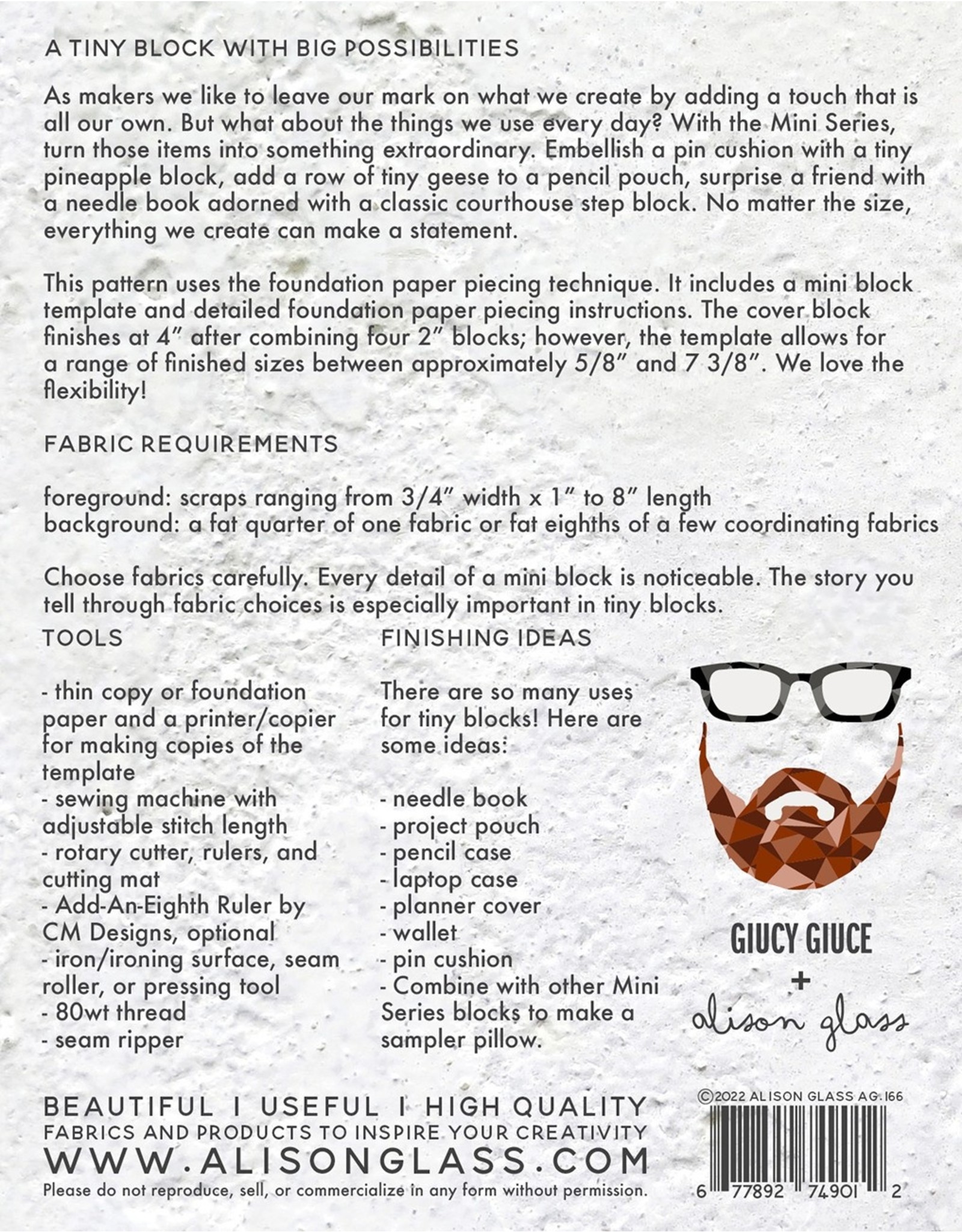 Alison Glass & Giucy Giuce - Mini Series - Diamond Sidestep