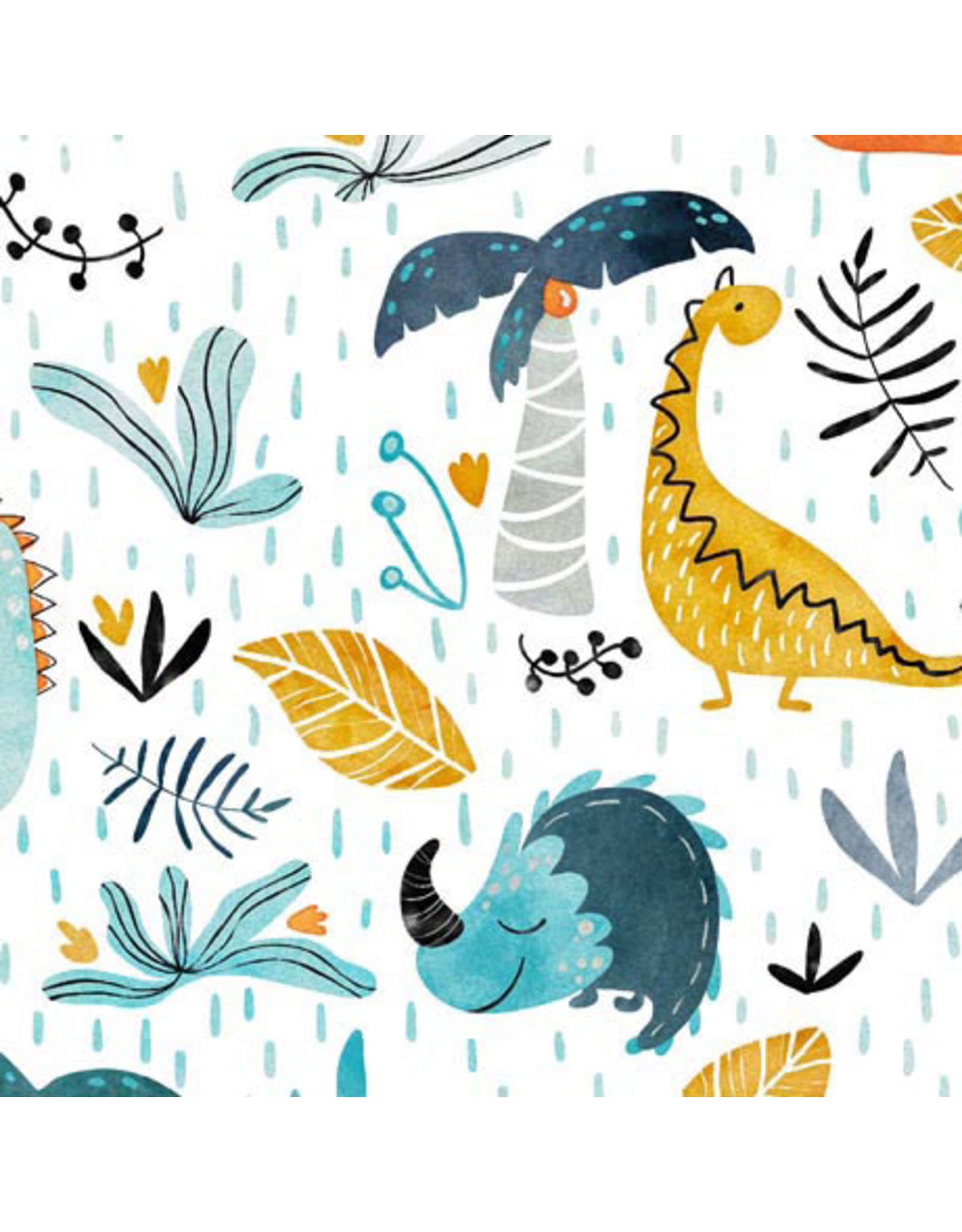 QT Fabrics Kate Ward Thacker - Dinosaurus - Dinos & Foliage - 29459-Z