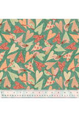 Windham Christina Adolph - Poppy - Scrappy Hearts Teal - 53455-3