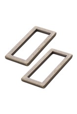 ByAnnie ByAnnie - Rectangle Ring Flat  - 1-1/2 inch - Antique Brass - 2 stuks - HAR15-RR-AB-TWO