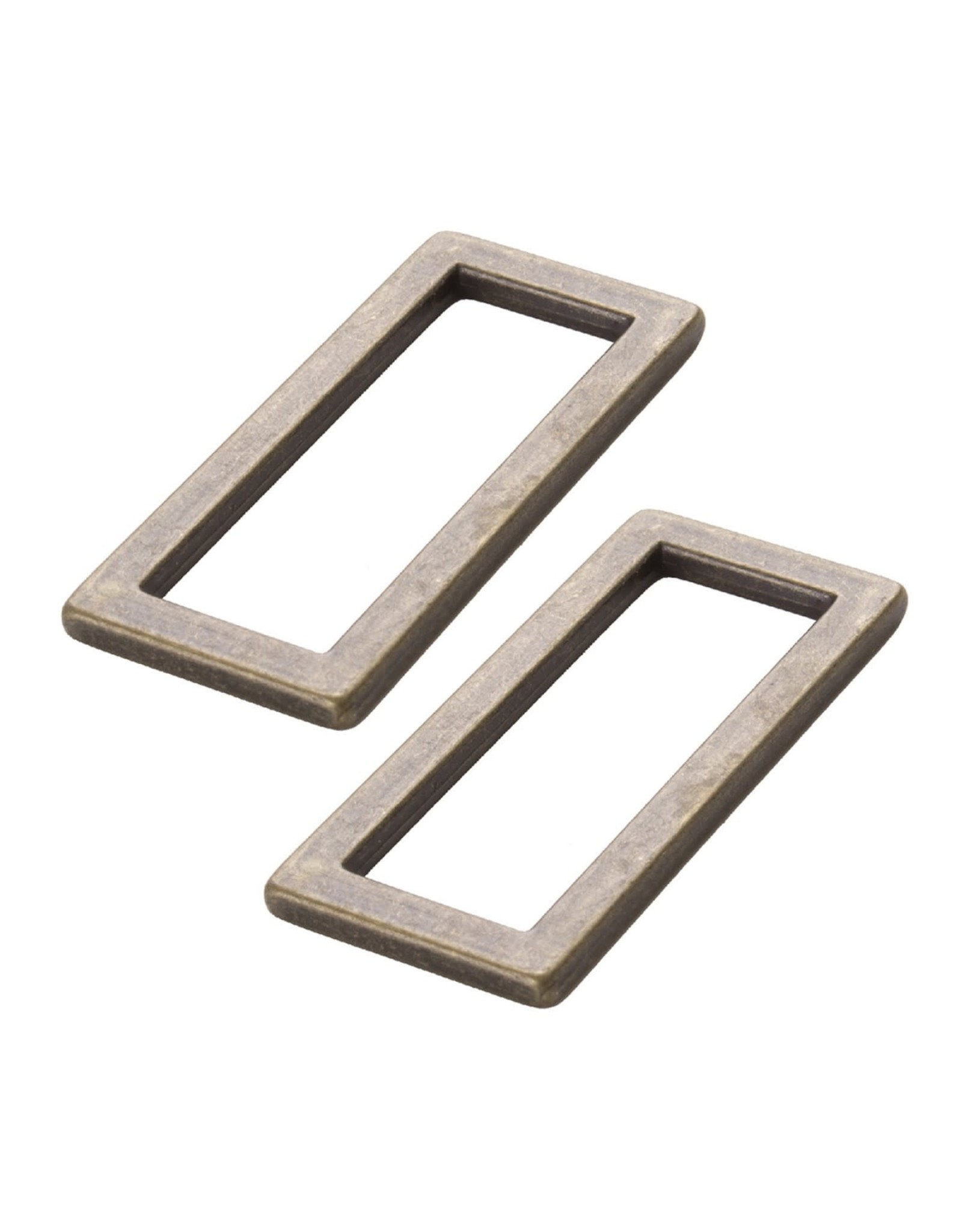 ByAnnie ByAnnie - Rectangle Ring Flat  - 1-1/2 inch - Antique Brass - 2 stuks - HAR15-RR-AB-TWO