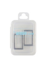 ByAnnie ByAnnie - Rectangle Ring Flat  - 1 inch - Nickel - set of 2 - HAR1-RR-N-TWO