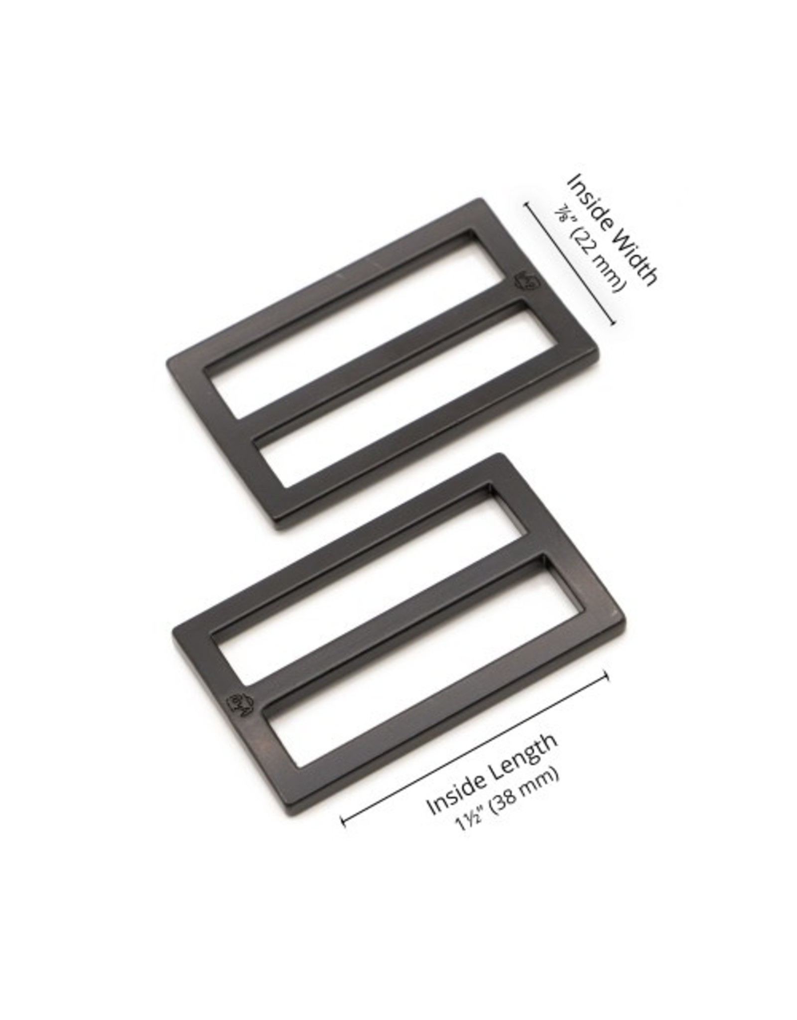 ByAnnie Slider Widemouth  - 1-1/2 inch - Black Metal