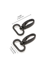 ByAnnie Swivel Hook - 1 inch - Black Metal