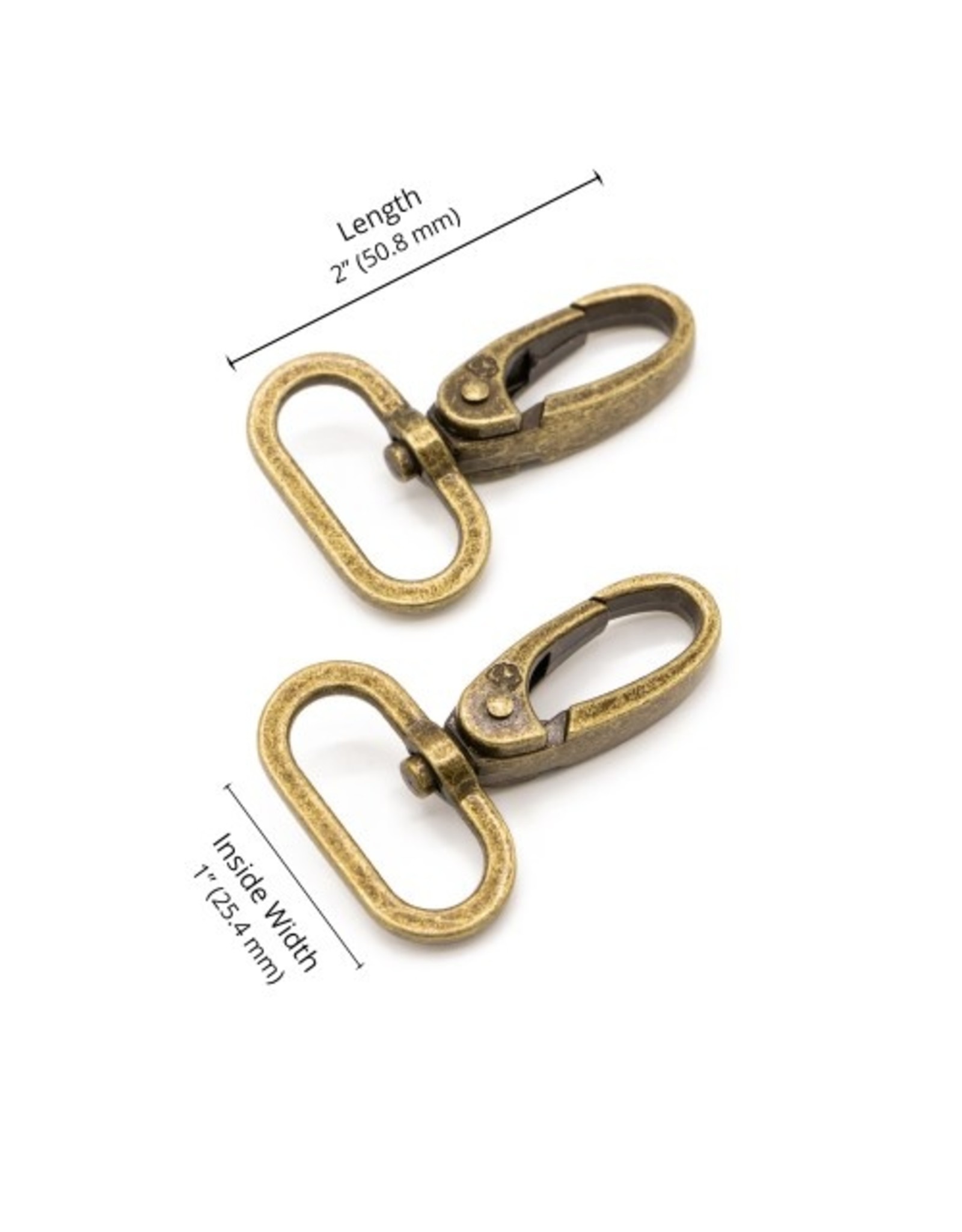 ByAnnie Swivel Hook - 1 inch - Antique Brass