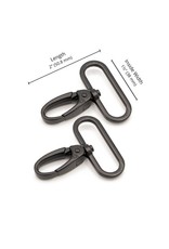 ByAnnie Swivel Hook  - 1-1/2 inch - Black Metal