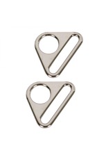 ByAnnie Triangle Ring - 1 inch - Nickel