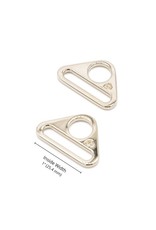 ByAnnie Triangle Ring - 1 inch - Nickel