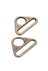 ByAnnie Triangle Ring - 1-1/2 inch - Antique Brass