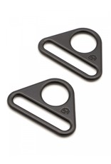 ByAnnie Triangle Ring - 1-1/2 inch - Black Metal