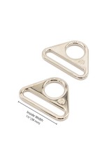 ByAnnie Triangle Ring - 1-1/2 inch - Nickel