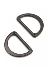 ByAnnie D-Ring - 1 inch - Black Metal