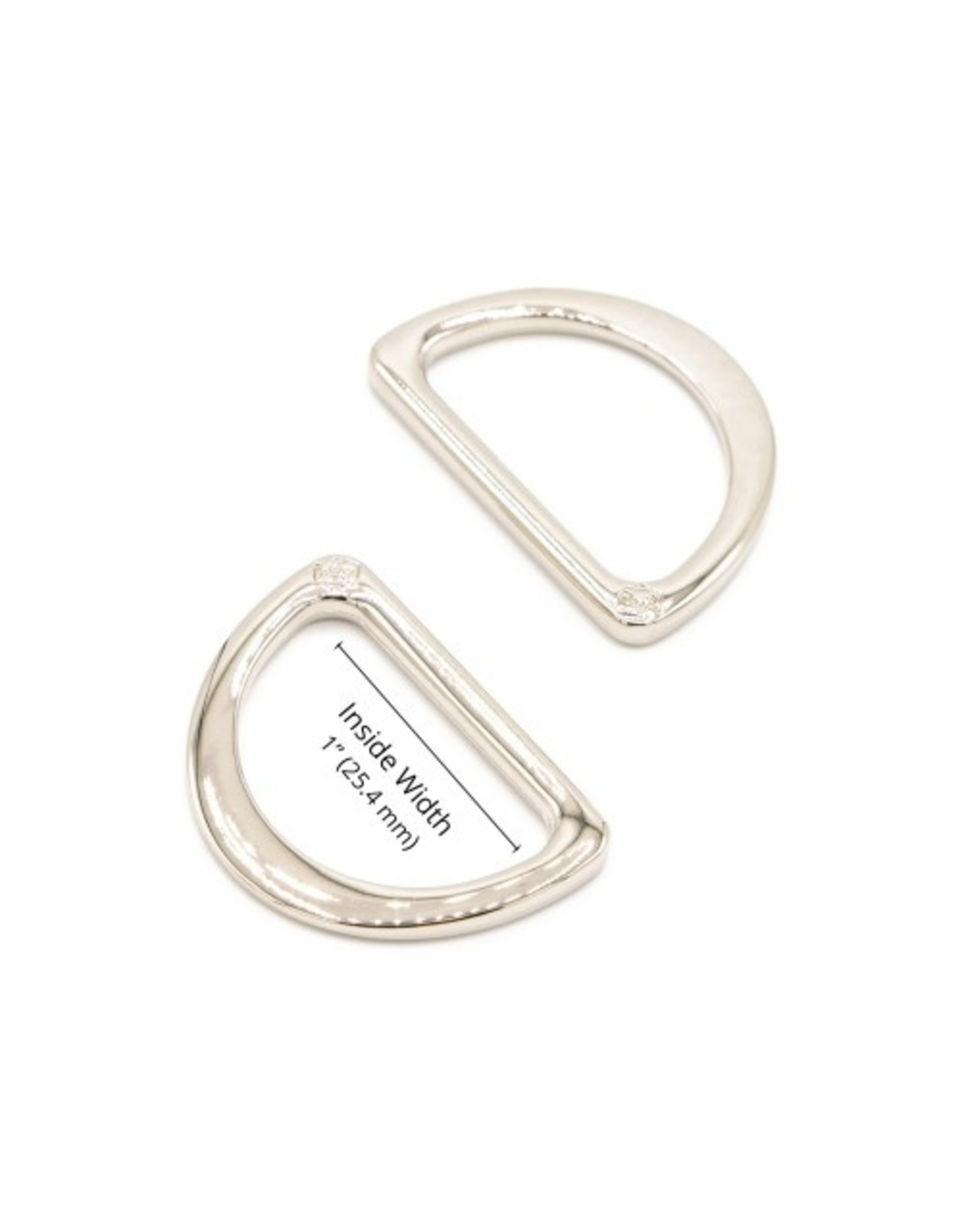 ByAnnie D-Ring - 1 inch - Nickel