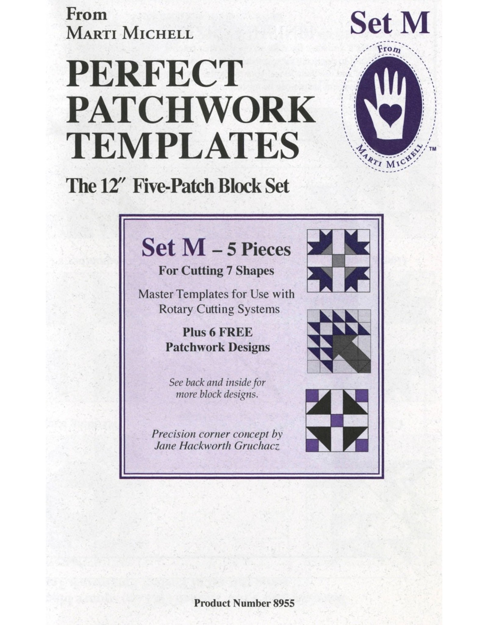 Marti Michell Marti Michell - Set M - 5-Patch - Perfect Patchwork Templates - 8955