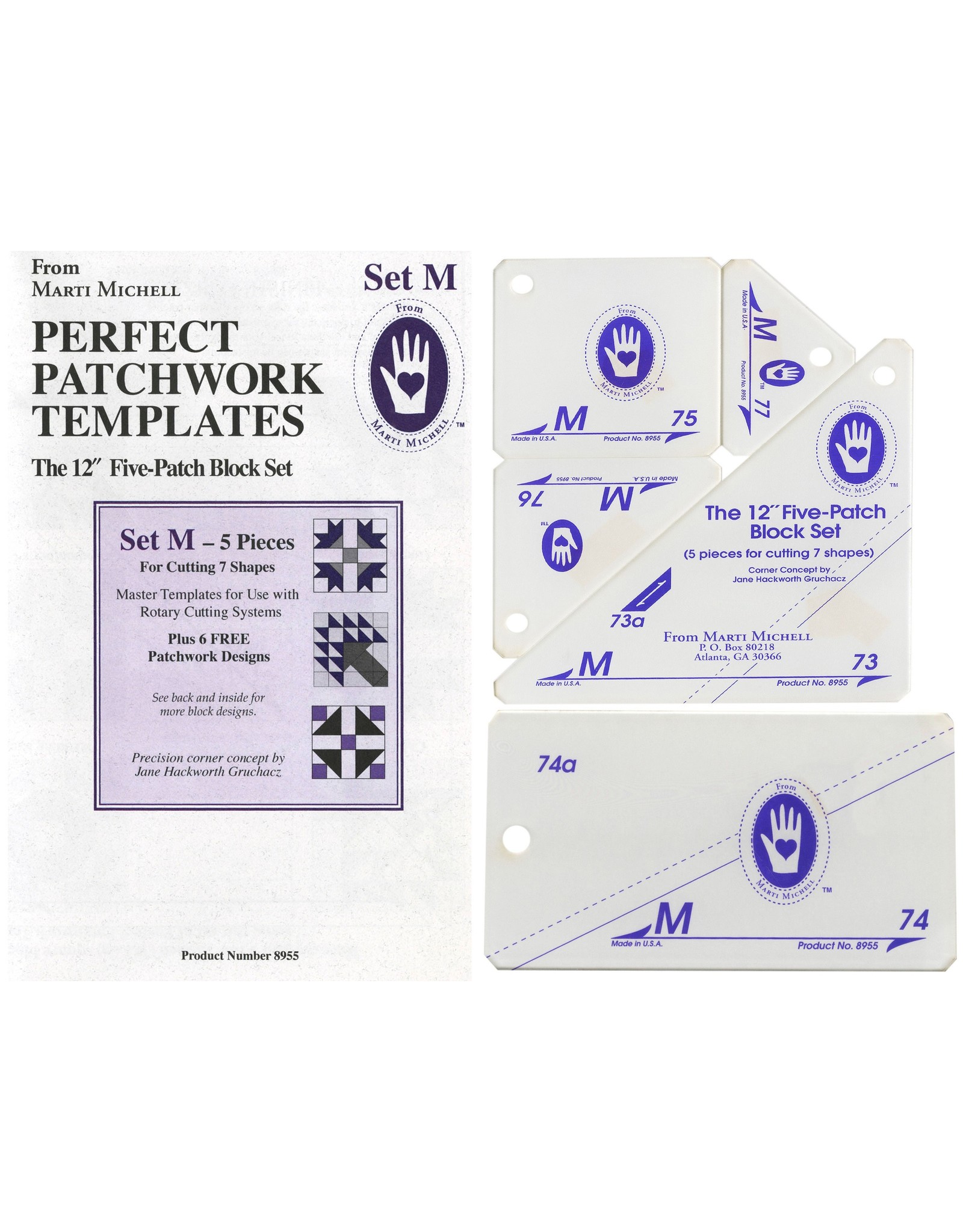 Marti Michell Marti Michell - Set M & S Companion Bundle - Perfect Patchwork Templates - 8172