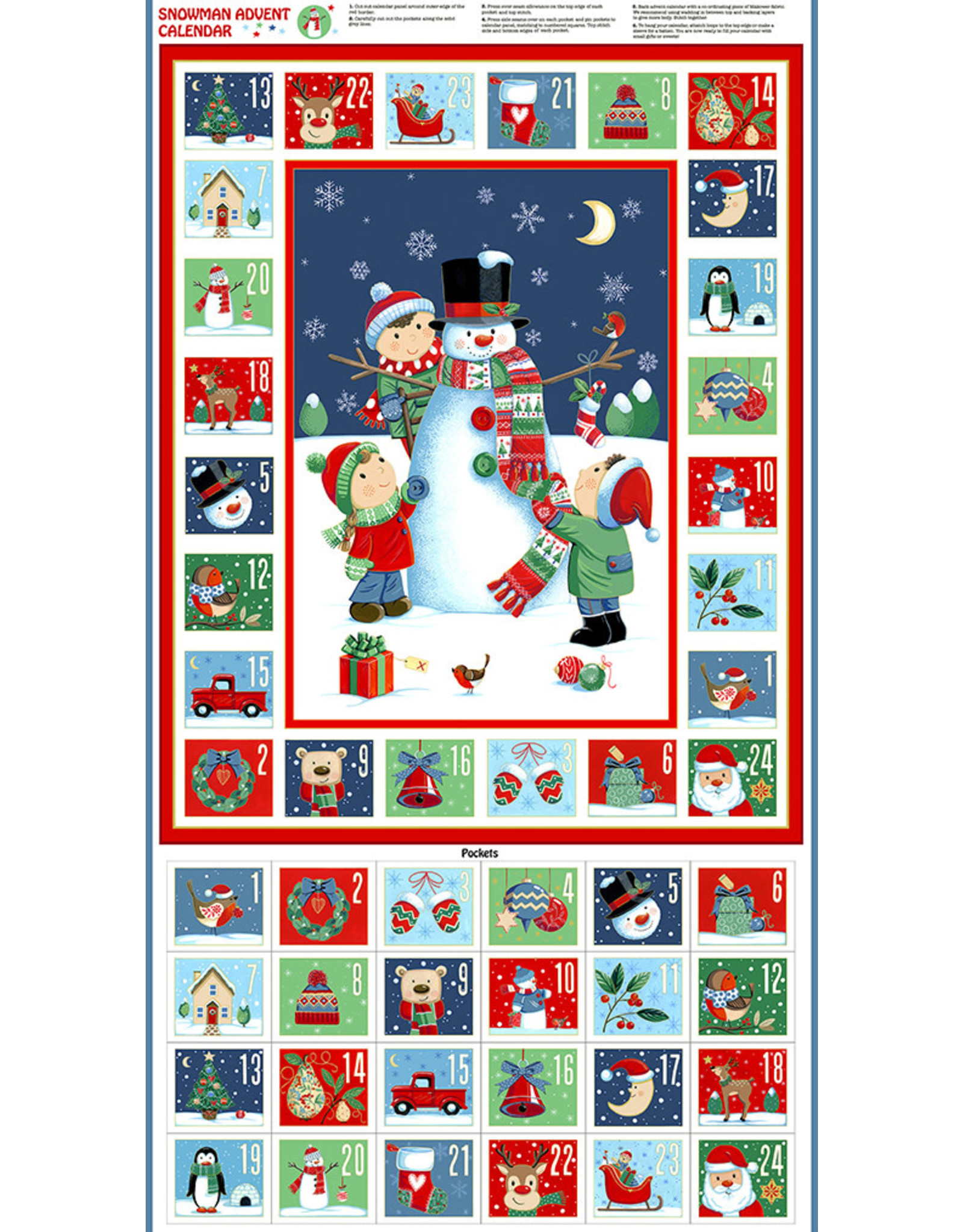 Makower UK Makower UK - Santa Snowman - Advent Calendar - TP-2589-1
