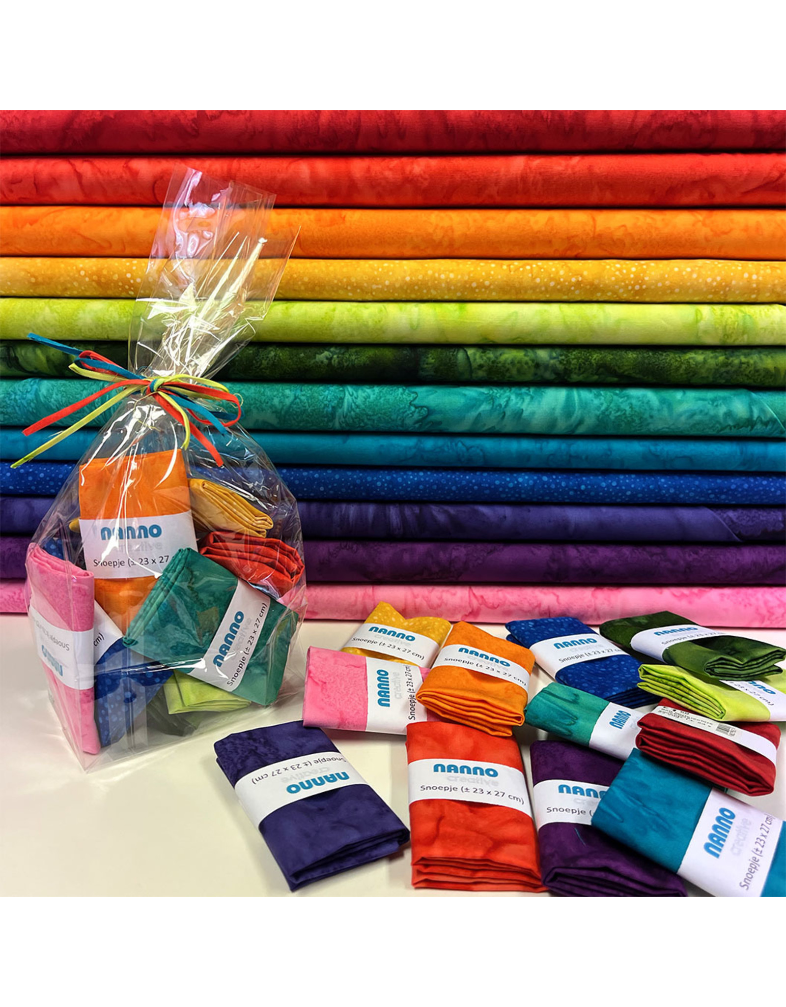Hoffman Batik Regenboog - Snoepzakje - fat sixteens