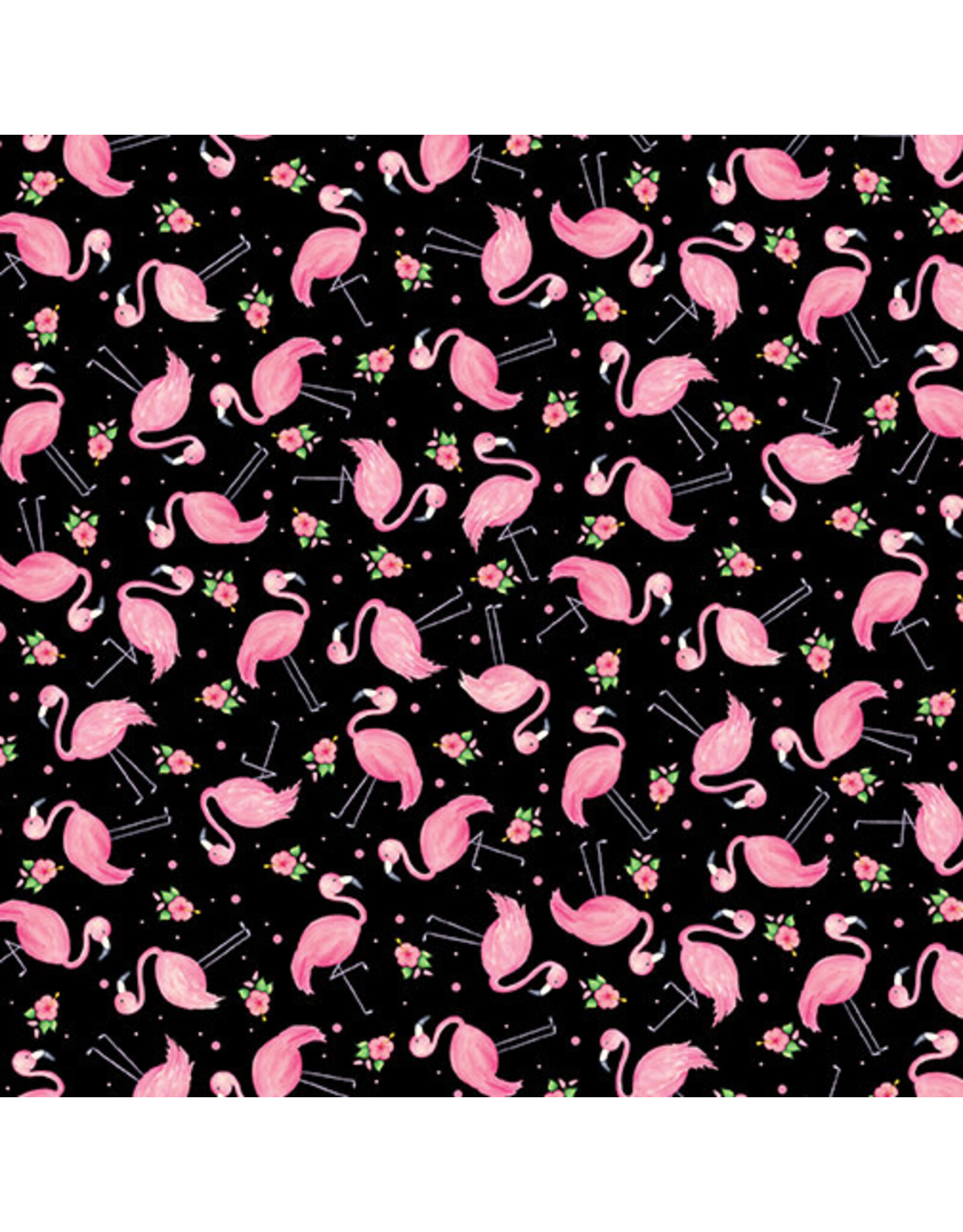 Kanvas Studio Andi Metz - Fun in the Sun - Mini Flamingos Black - 12595-12
