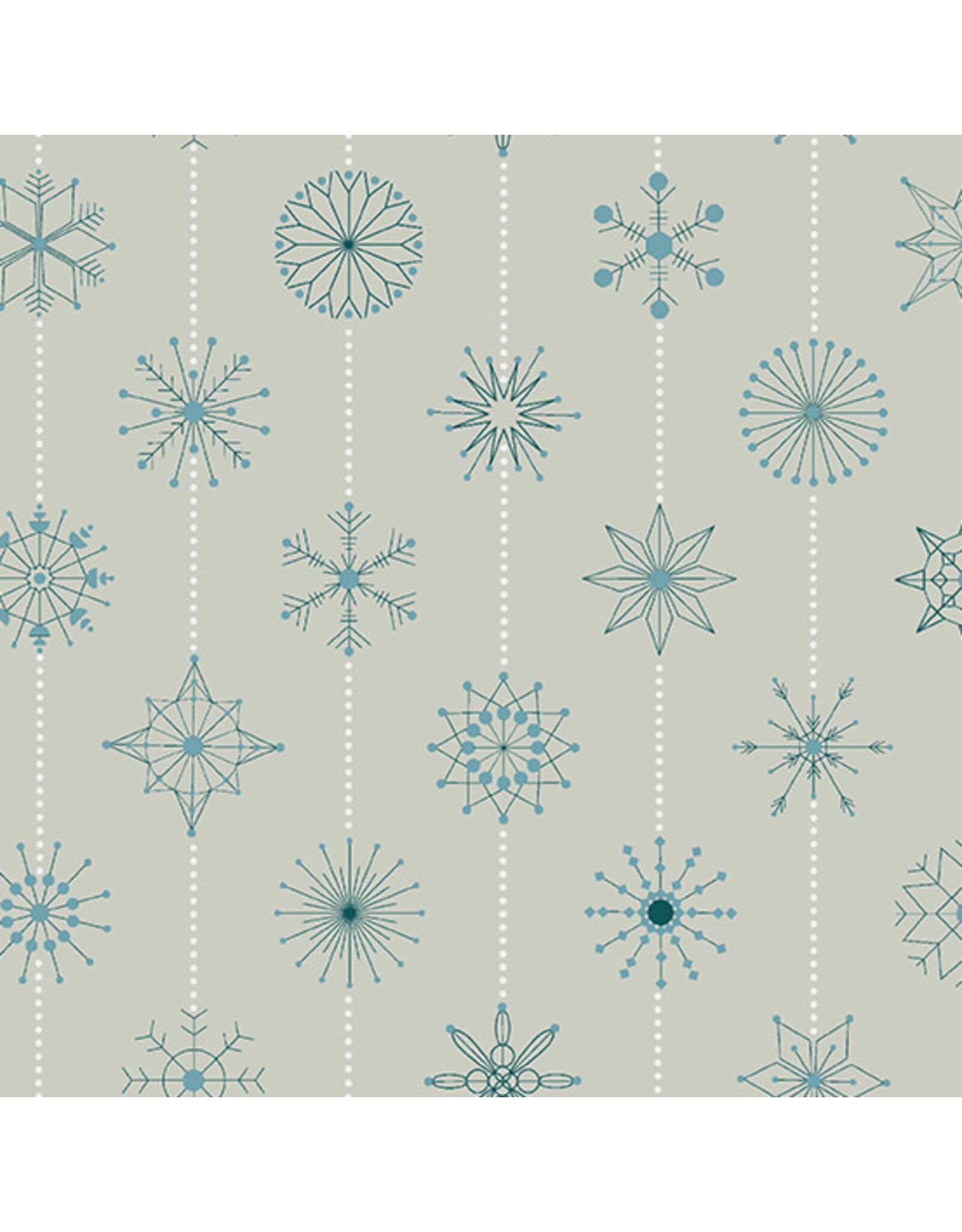 Andover Giucy Giuce - Natale - Snowflakes Grigio - A-673-C