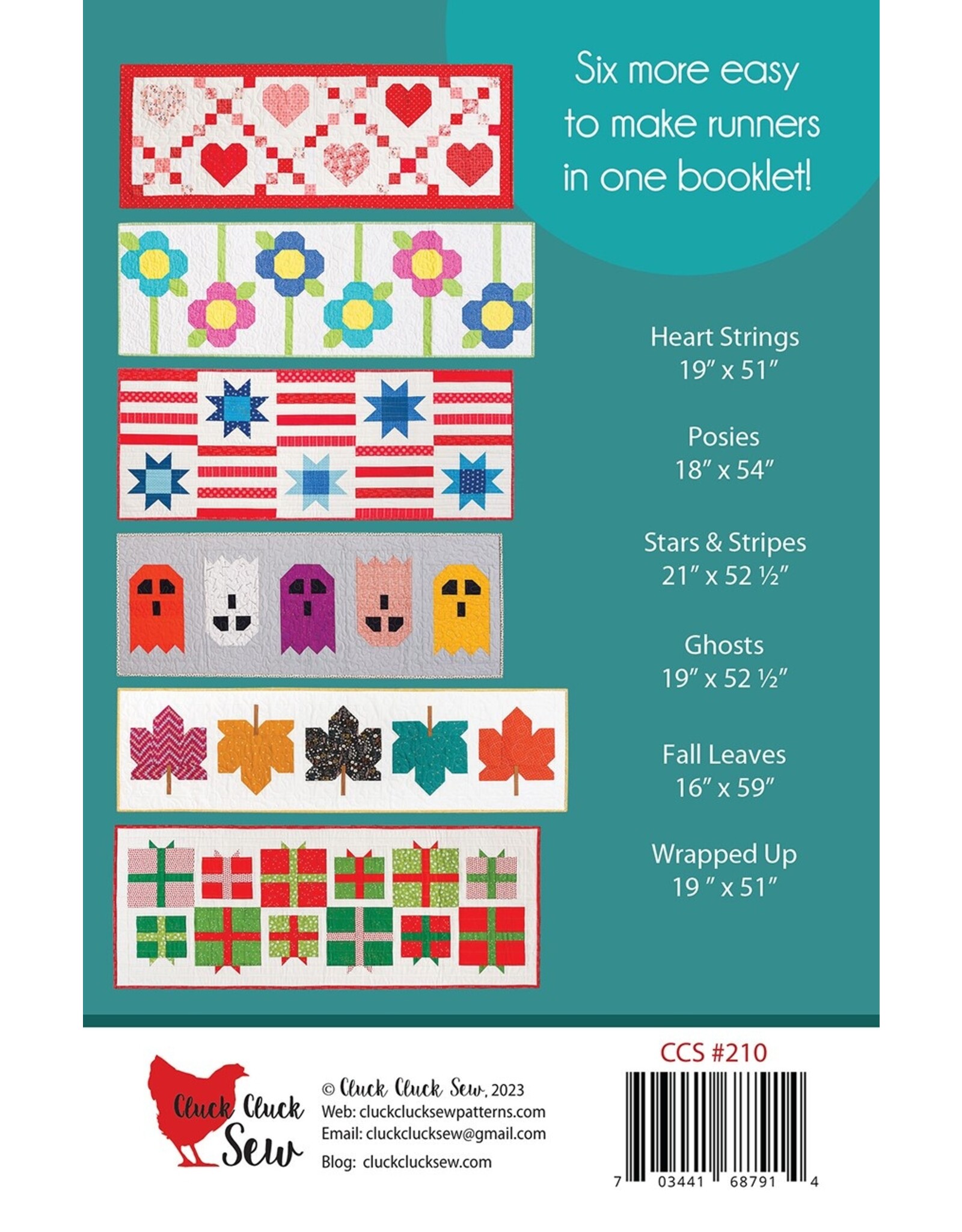 Cluck Cluck Sew Cluck Cluck Sew - Modern Holiday Table Runners - Vol. 2