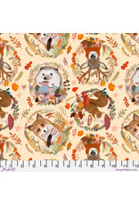 FreeSpirit Mia Charro - Autumn Friends - Autumn Wreaths Cream - PWMC033.XCREAM