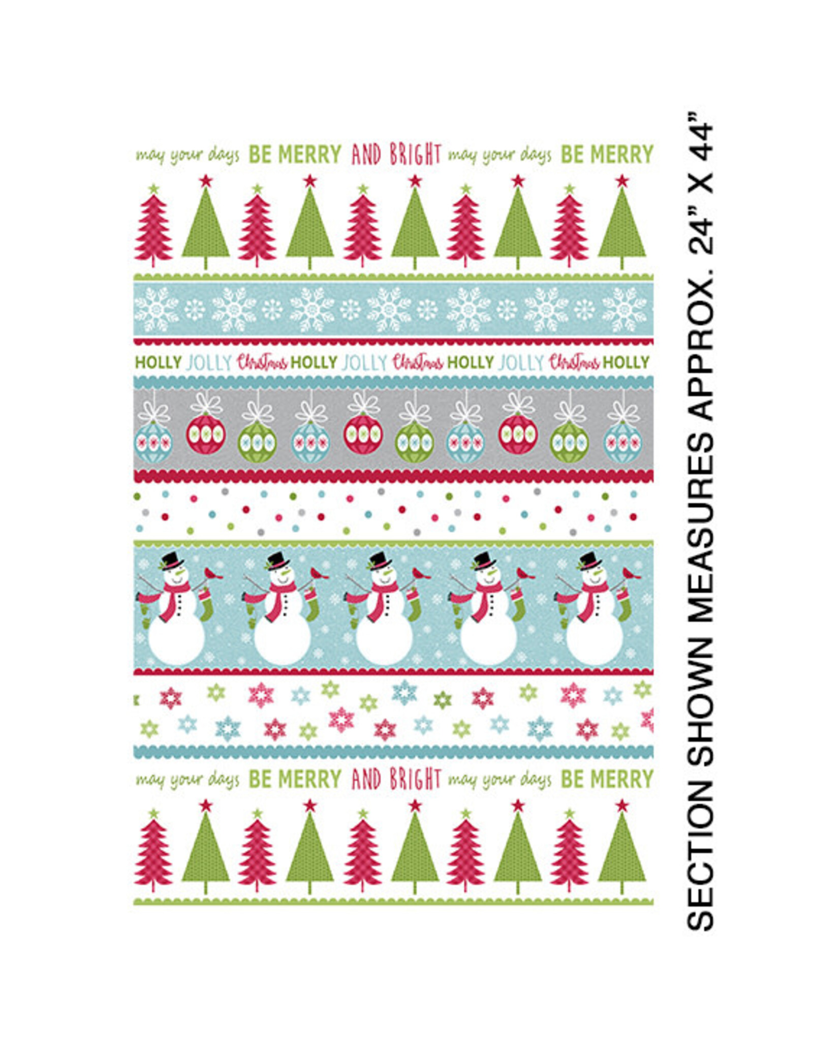 Benartex Contempo Studio Joy - Merry and Bright Stripe Multi