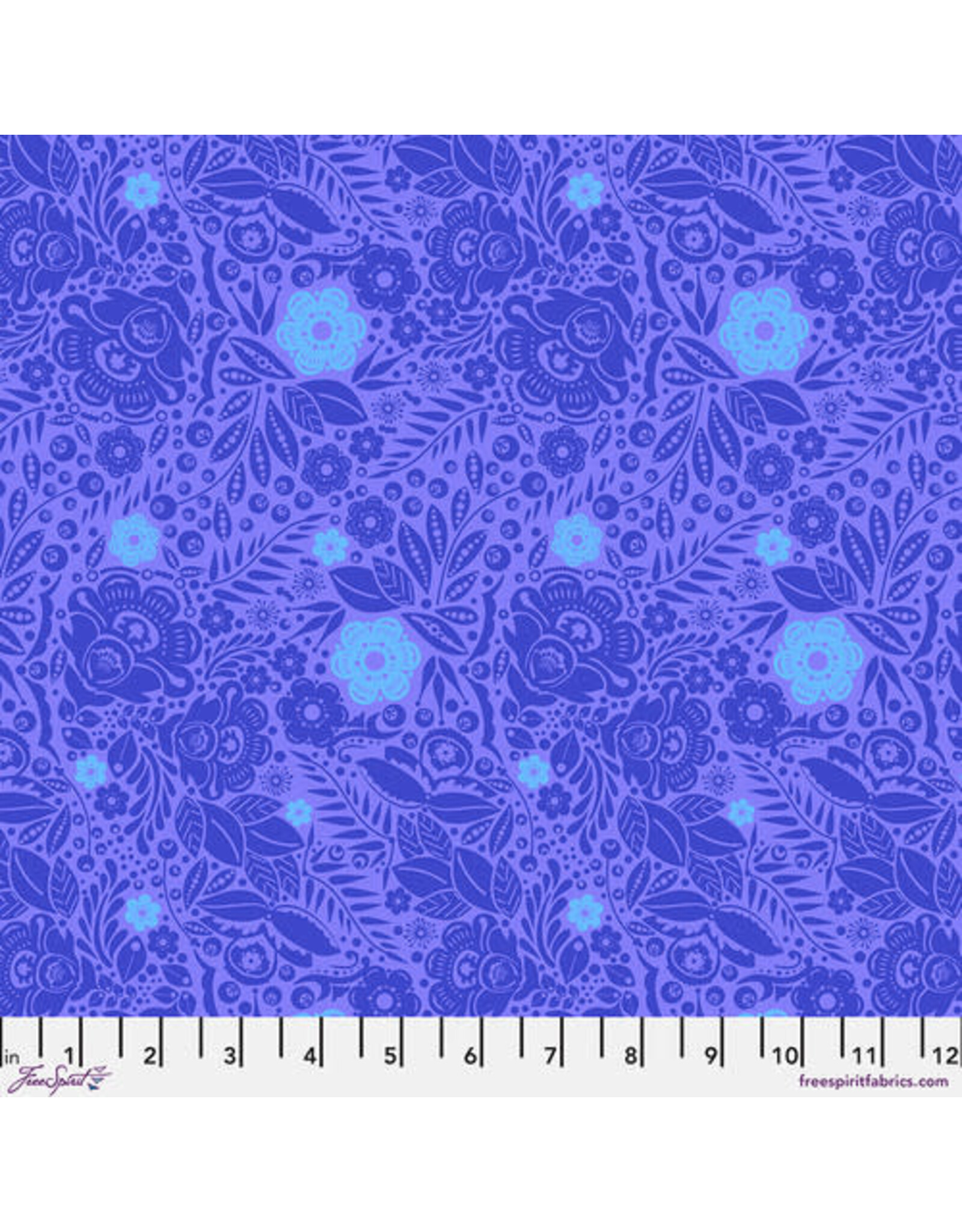 FreeSpirit Anna Maria Horner - Love Always - Lace Cobalt - PWAH132.COBALT