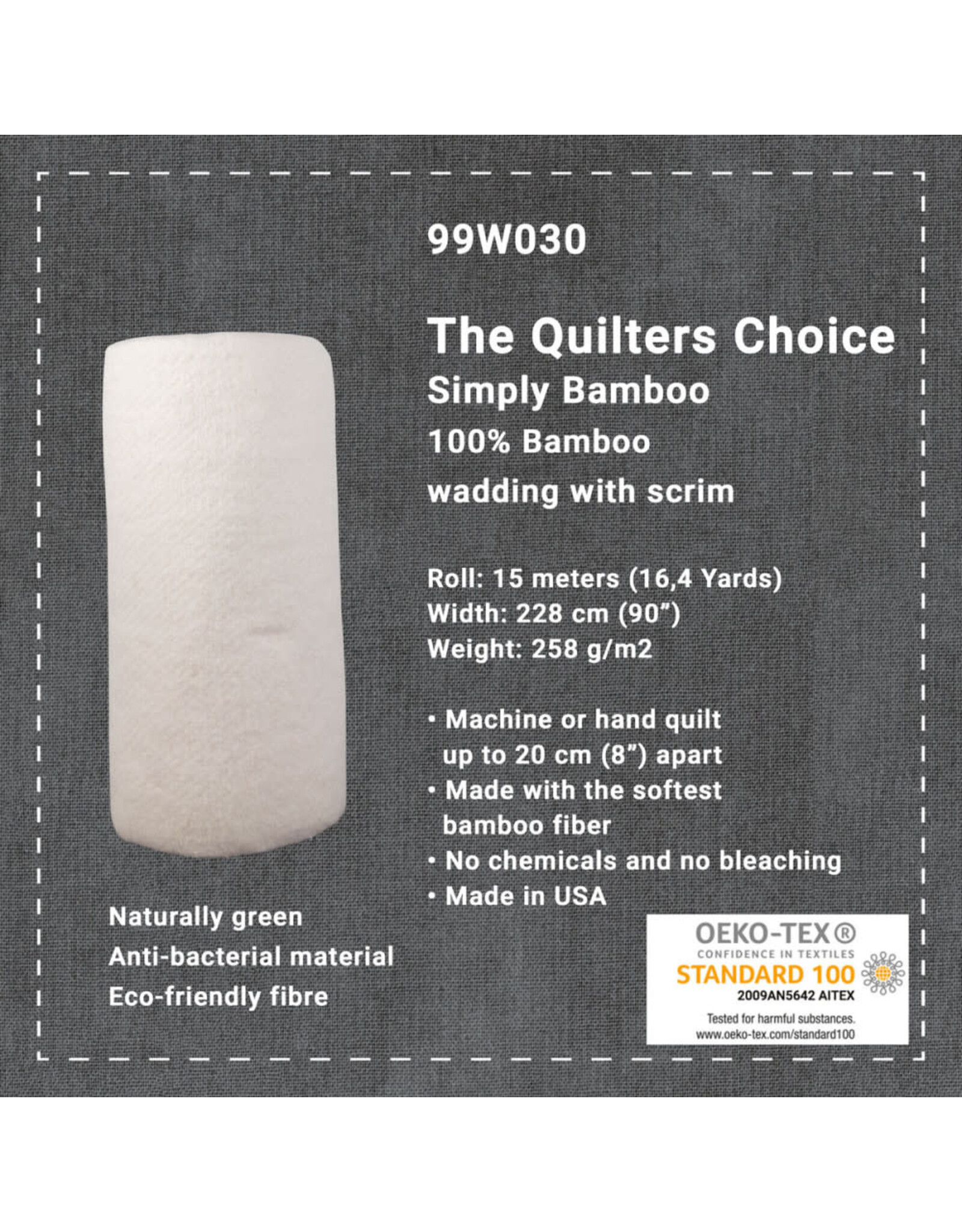 Stof Fabrics The Quilters Choice - Simply Bamboo - 10 cm