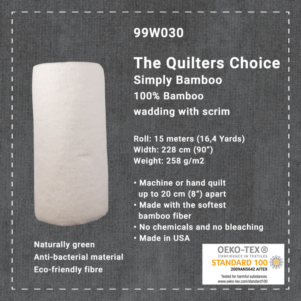 The Quilters Choice Simply Bamboo 10 cm Nanno Creative