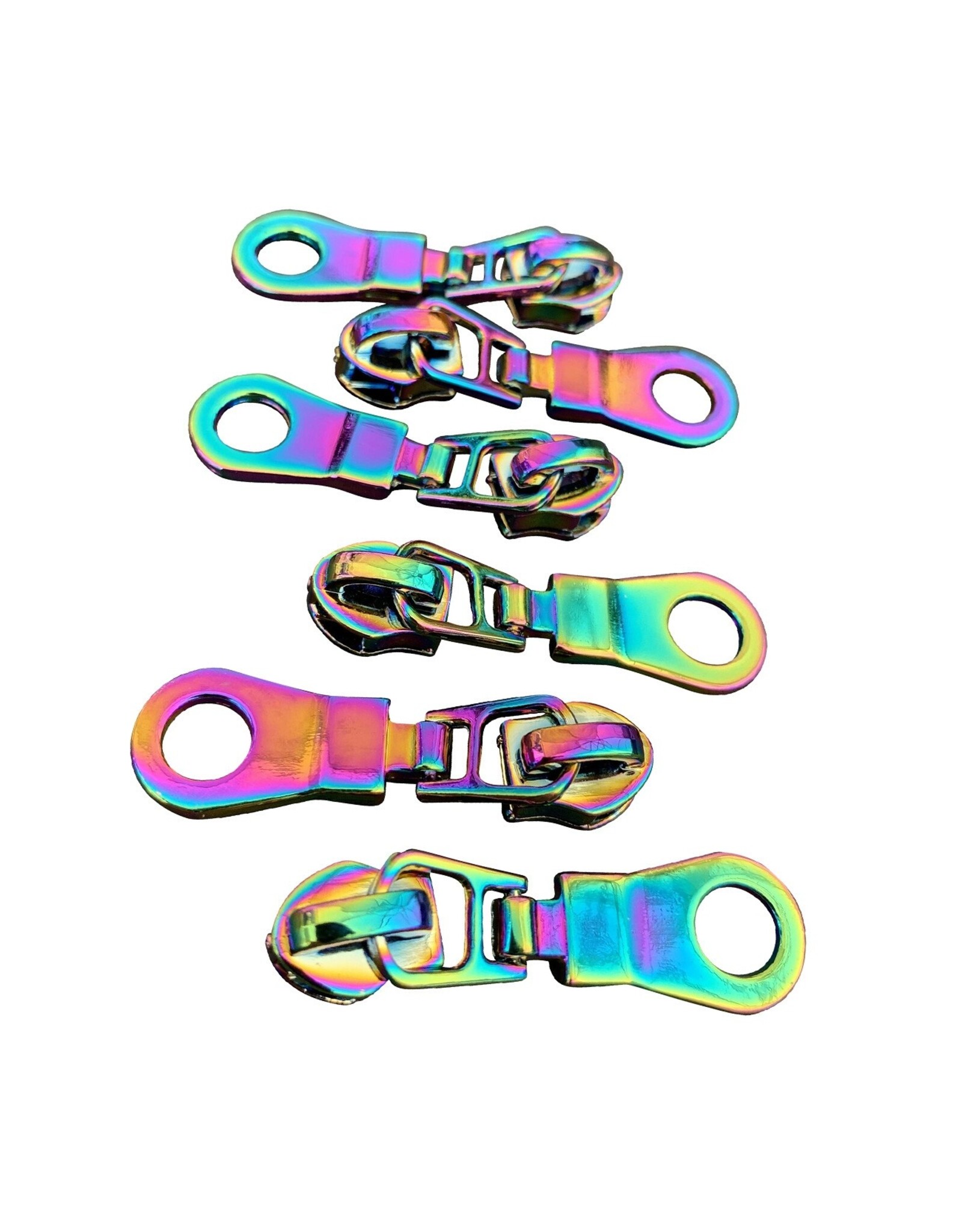 Sassafras Lane Designs Sassafras Lane Designs - Zipper Pulls - Rainbow Iridescent - 6 pcs