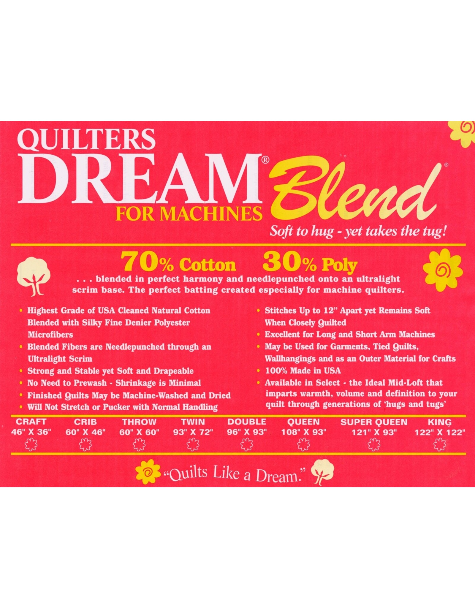 Quilters Dream Quilters Dream Blend 70/30 - Twin