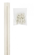 ByAnnie ByAnnie - Zippers By The Yard - 4 Yard white/white