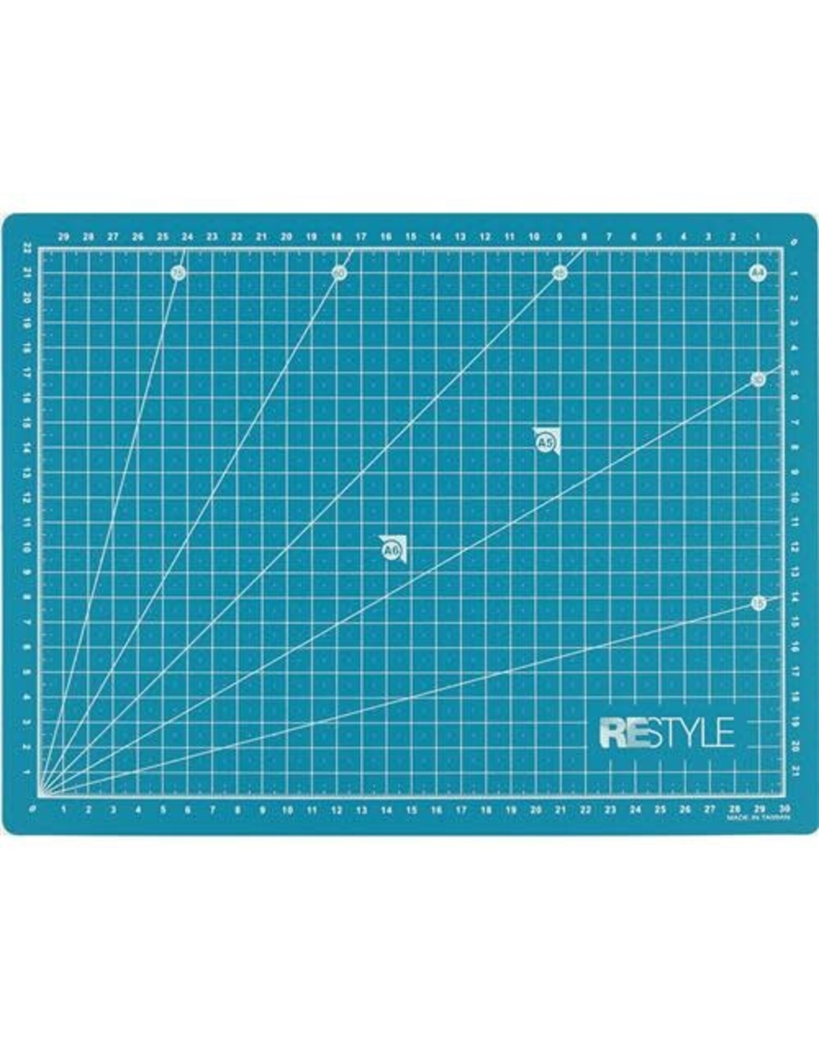 Restyle Self Healing Cutting Mat - for rotary cutter - A4 - 30 x 22 cm - Turquoise