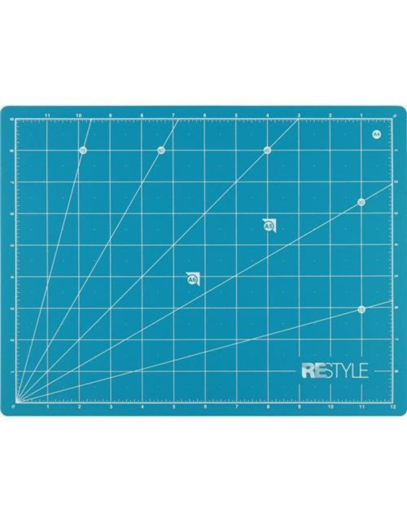 Restyle Self Healing Cutting Mat - for rotary cutter - A4 - 30 x 22 cm - Turquoise