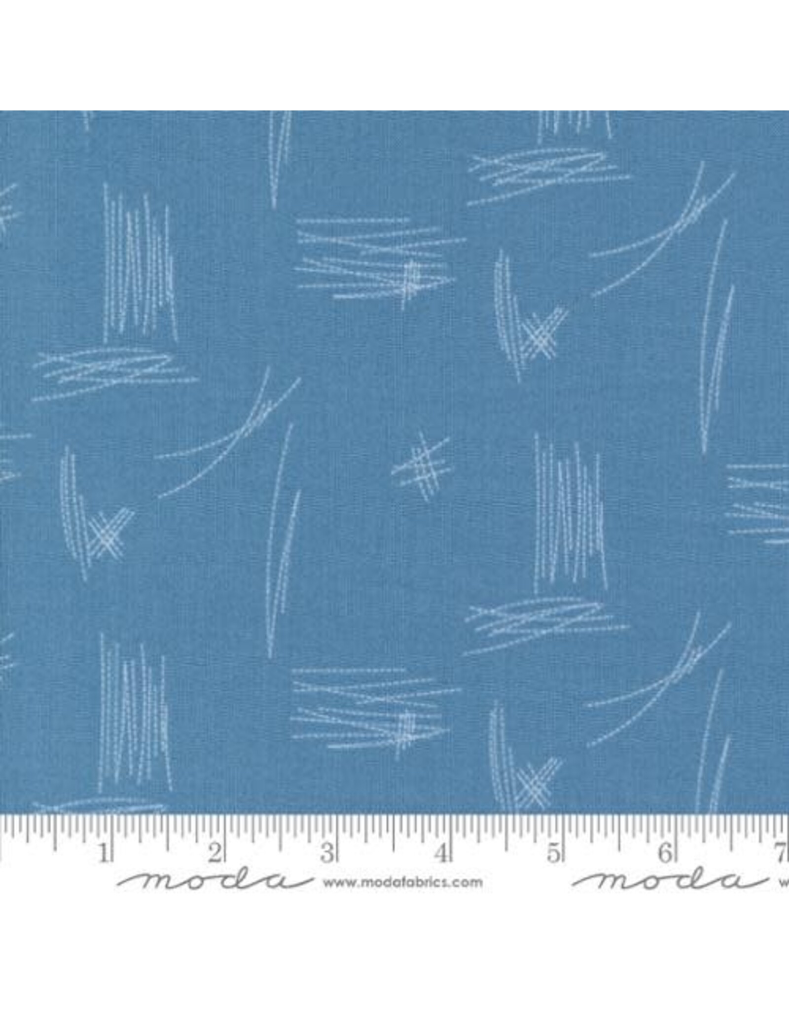 Moda Zen Chic - Bluish - Stitches Deep Sea - 1822 16