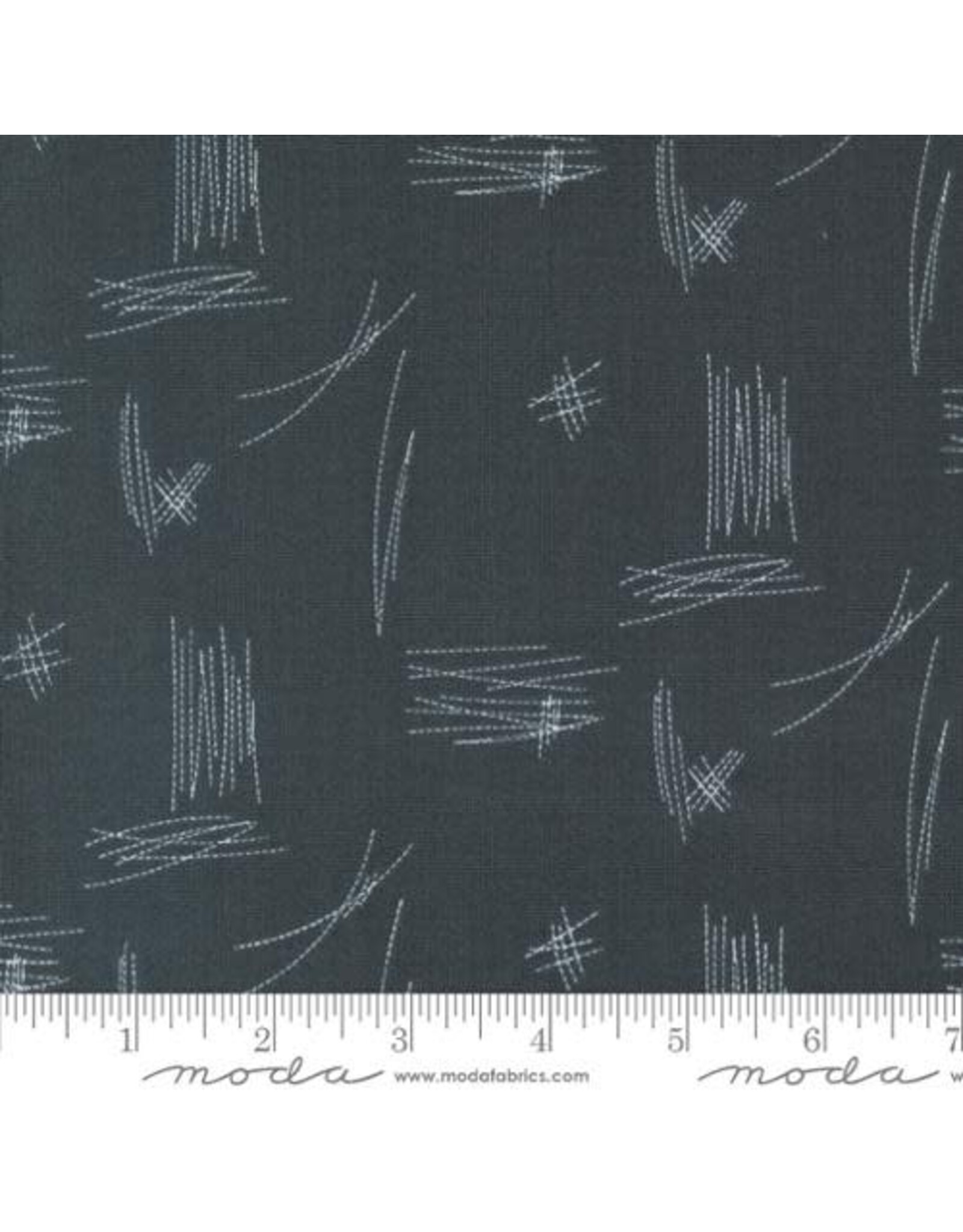 Moda Zen Chic - Bluish - Stitches Charcoal - 1822 18