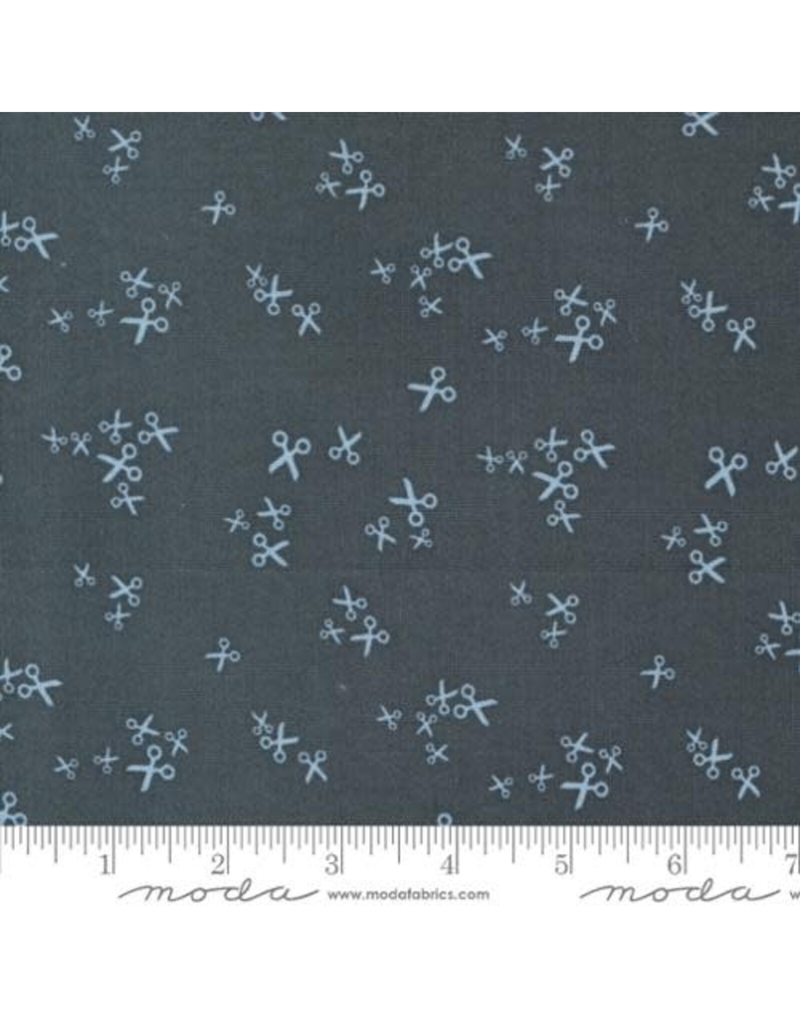Moda Zen Chic - Bluish - Scissors Charcoal - 1824 18