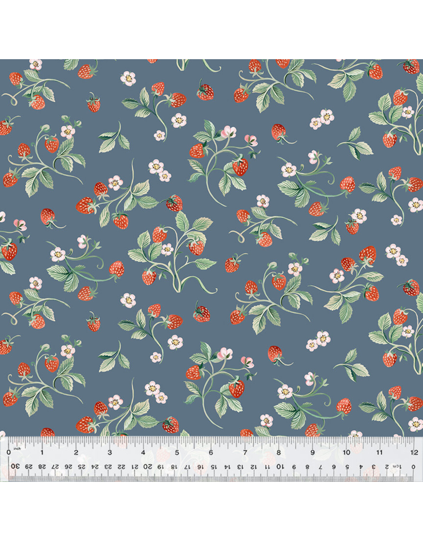 Windham Clare Therese Gray - Robin - Strawberries Denim - 53842-7