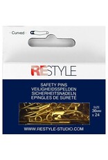 Restyle Safety Pins - curved - 27 mm - Basting Pins - 36 pieces