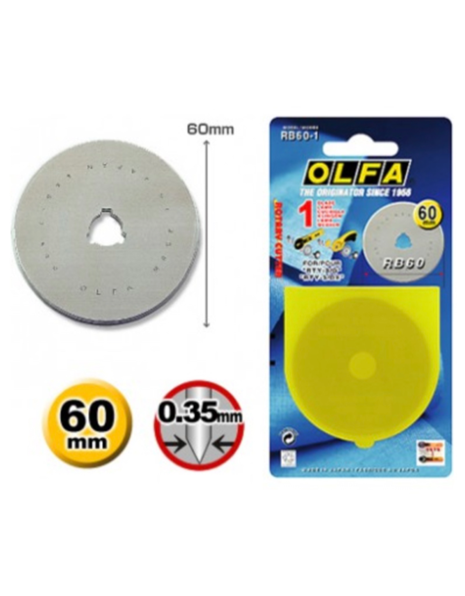 Olfa Olfa reservemes 60 mm - 1 stuk