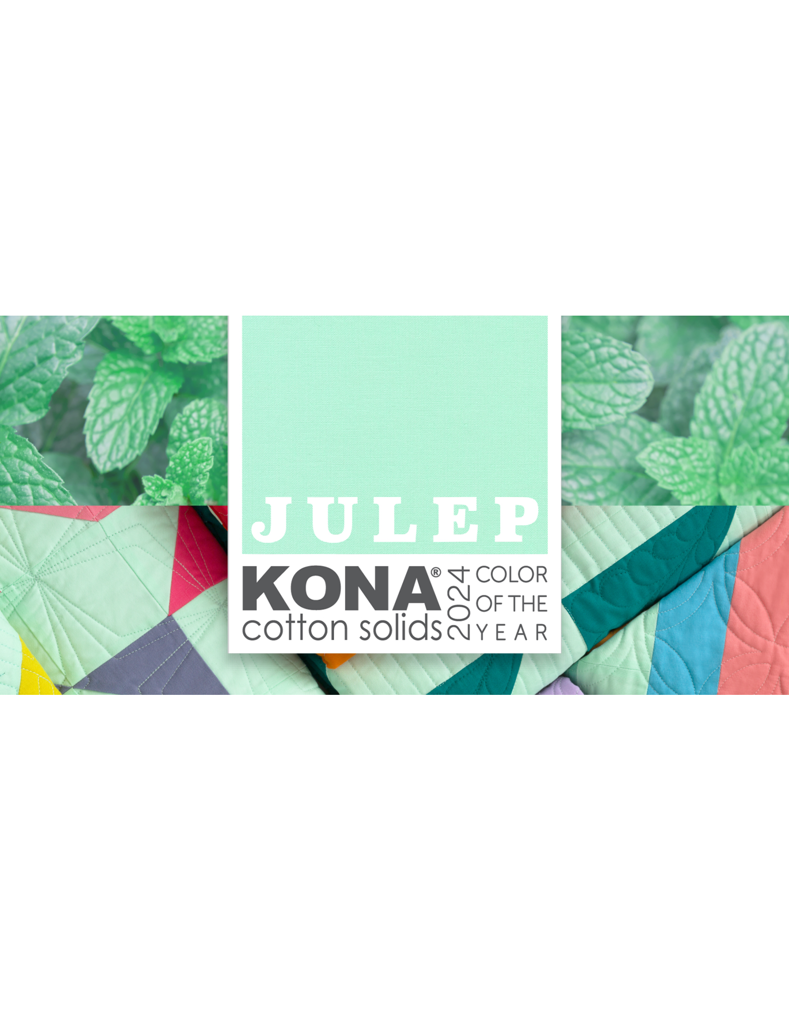 Robert Kaufman Kona Solids - Color of the Year 2024 - Julep