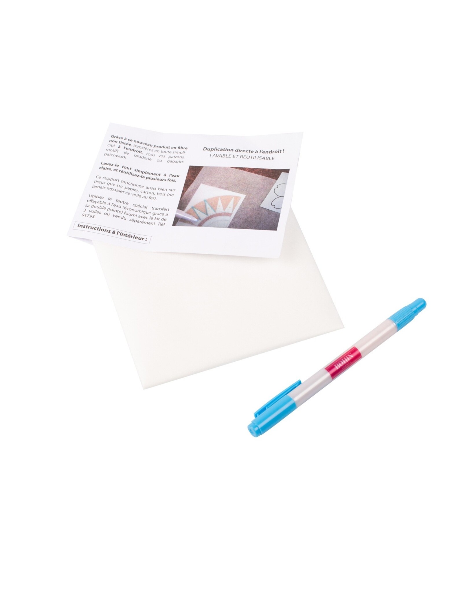 Bohin Bohin - Transfer Veils + Marker - for transferring quilt- and embroidery patterns