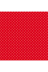 Henry Glass Priscilla's Polkas - White Dots on Red - Q-1030-88