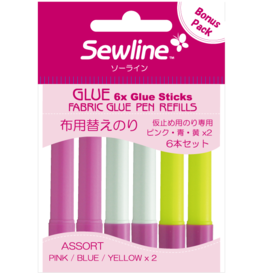 Sewline Sewline Fabric Glue Refill - Blue/Pink/Yellow