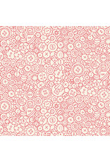 Henry Glass Mandy Shaw - Say It With a Stitch - Buttons Linework Cream/Red - 152-8