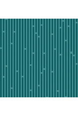 Benartex Contempo Studio Sugaridoo -  Boogie - Stripy - Medium Teal - 16203-84