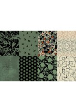 Andover Libs Elliott - Verdigris - Fat Quarter Bundle - Green