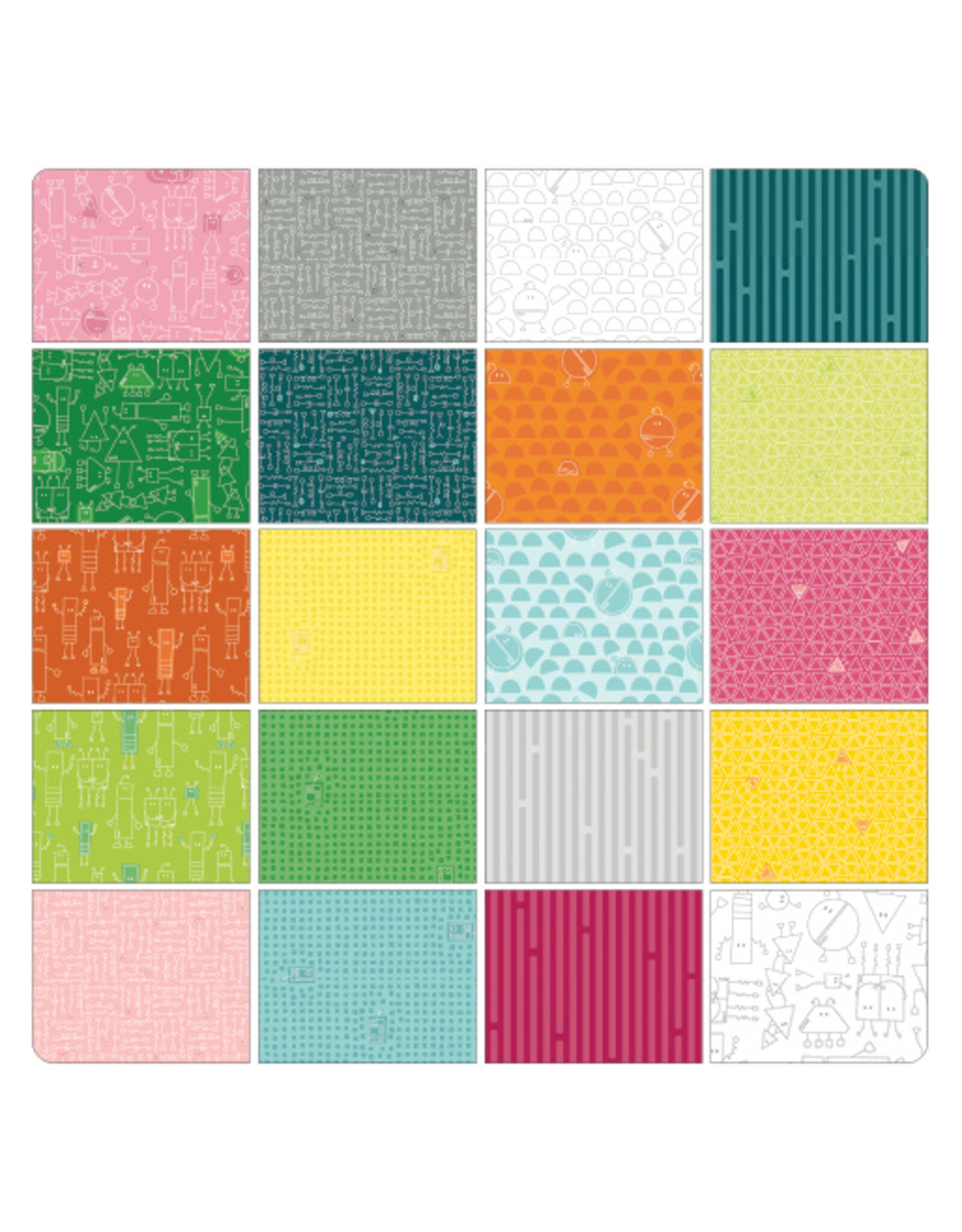 Contempo Sugaridoo - Robo Boogie - Fat Quarter Bundle